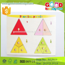 WEP019 niños preescolares educativos fracción puzzle rompecabezas de madera